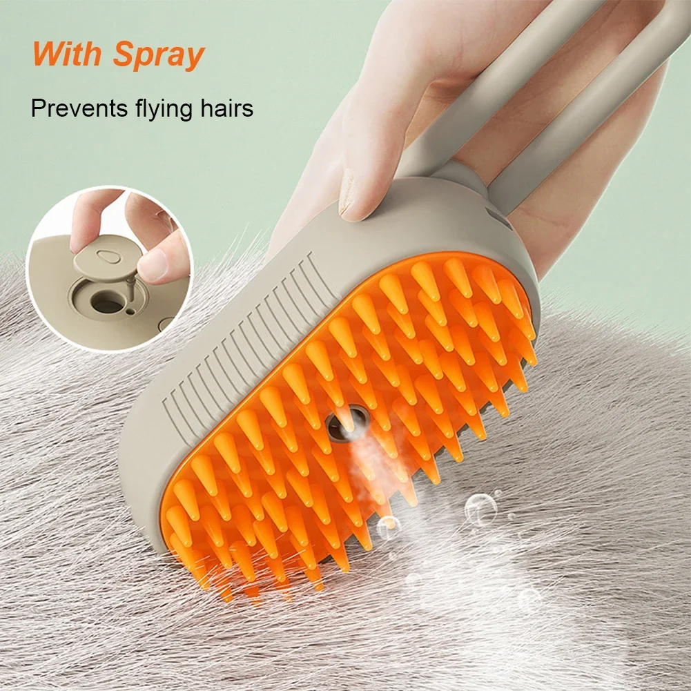 Pet Steam Brush: Must-Have Tool for Effortless Grooming - Image 3