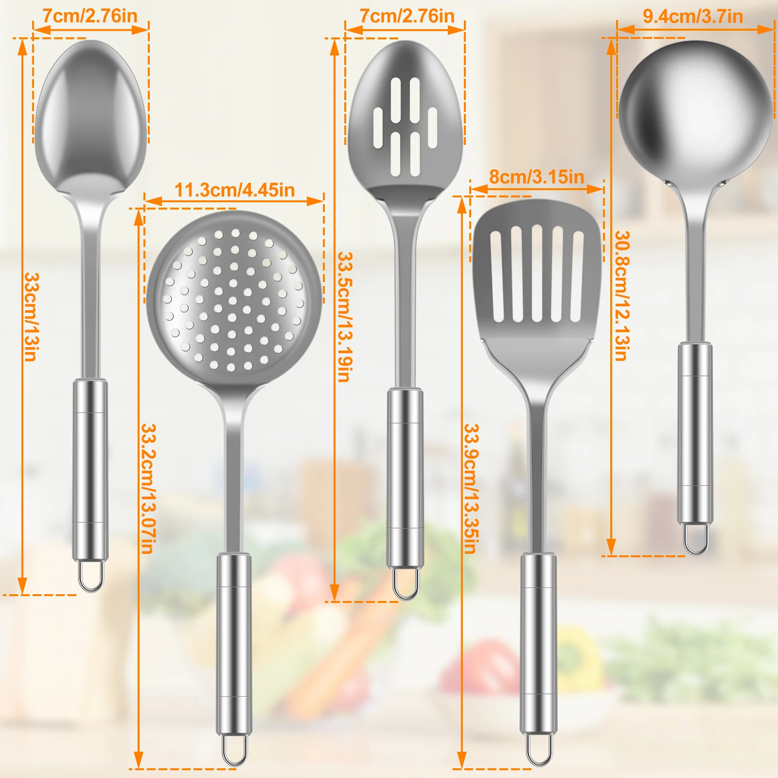 Stainless Steel Cooking Utensils Set: Must-Have for Chefs - Image 7