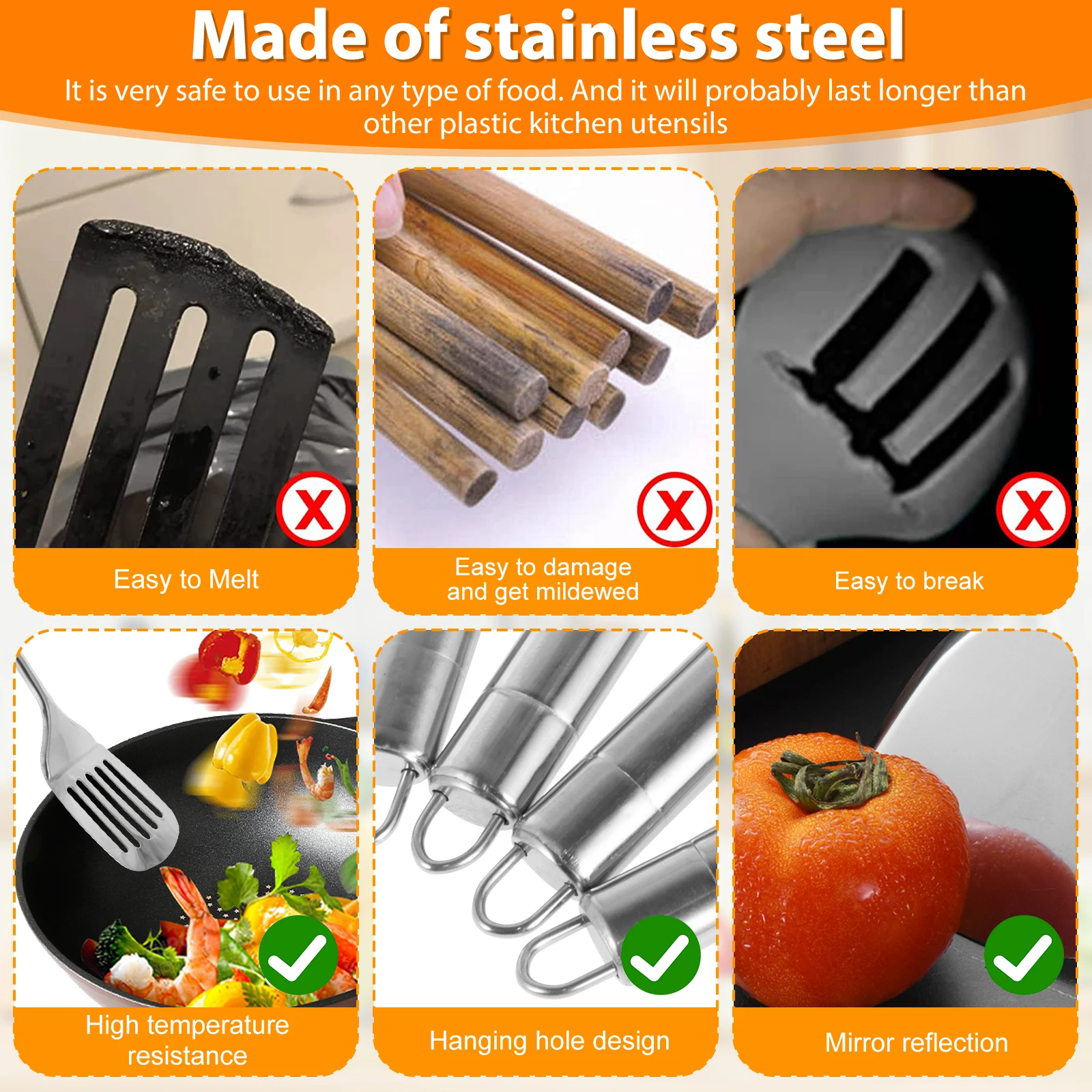 Stainless Steel Cooking Utensils Set: Must-Have for Chefs - Image 6
