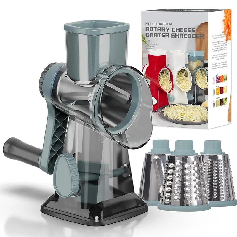 3 in 1 Rotary Cheese Grater: Must-Have Kitchen Tool