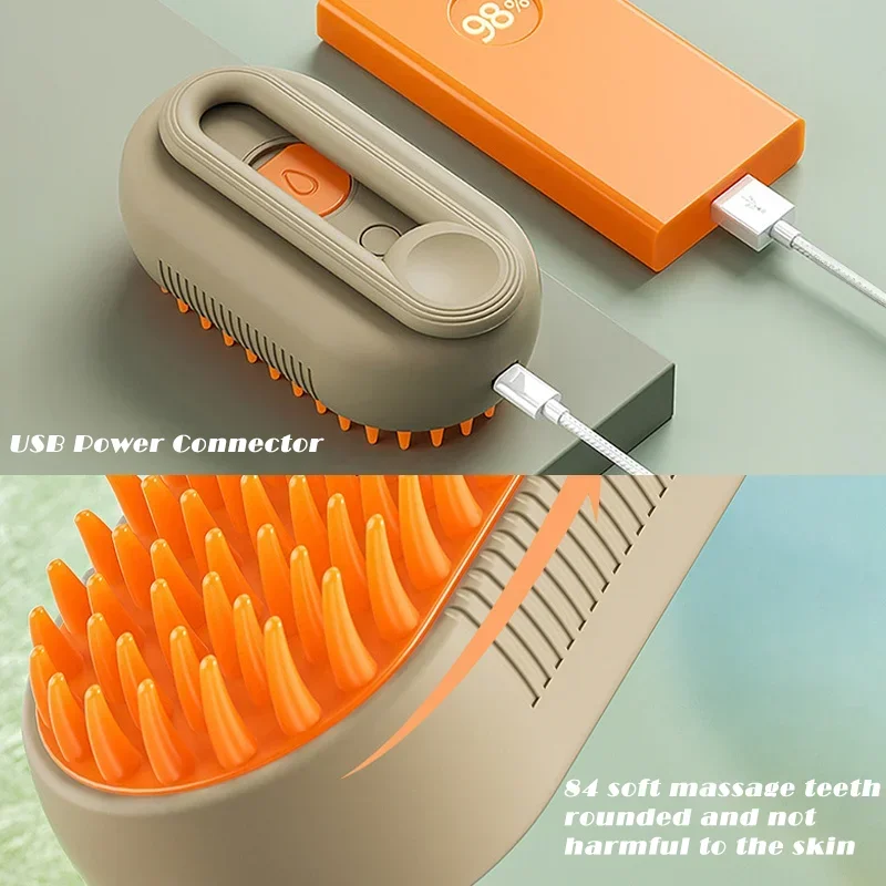 Pet Steam Brush: Must-Have Tool for Effortless Grooming - Image 6
