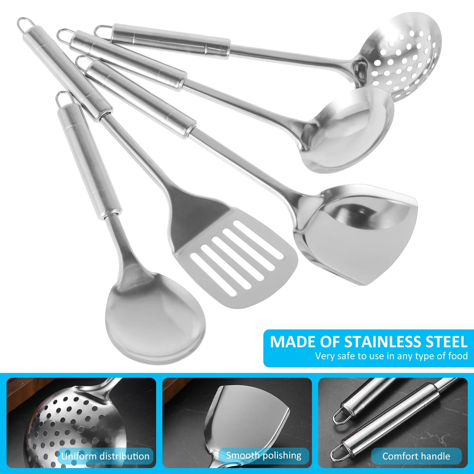 Stainless Steel Cooking Utensils Set: Must-Have for Chefs - Image 2